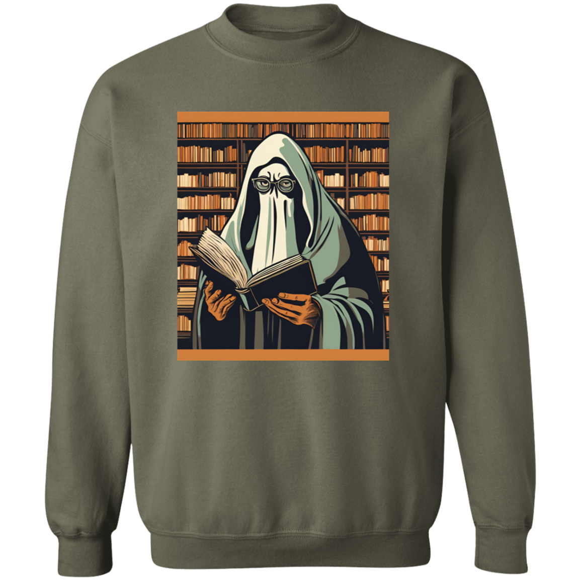 2024 Retro Ghost Reading Books Sweatshirt | Librarian Ghost Halloween | Halloween Teacher Sweatshirt | Halloween Shirt 2024 | Teacher Gift | Boo School