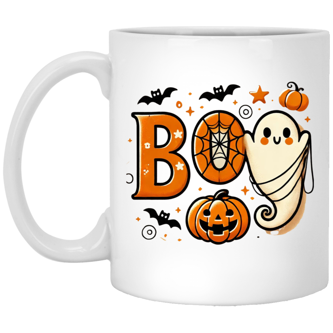 BOO Cute Halloween Mug 2024