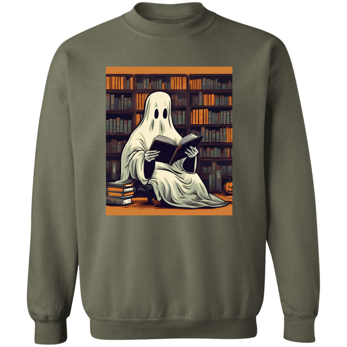 2024 Retro Ghost Reading Books Sweatshirt | Librarian Ghost Halloween | Halloween Teacher Sweatshirt | Halloween Shirt 2024 | Teacher Gift | Boo School