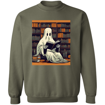 2024 Retro Ghost Reading Books Sweatshirt | Librarian Ghost Halloween | Halloween Teacher Sweatshirt | Halloween Shirt 2024 | Teacher Gift | Boo School