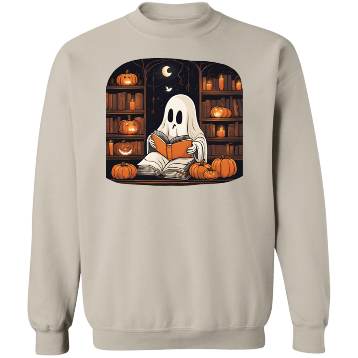 2024 Retro Ghost Reading Books Sweatshirt | Librarian Ghost Halloween | Halloween Teacher Sweatshirt | Halloween Shirt 2024 | Teacher Gift | Boo School