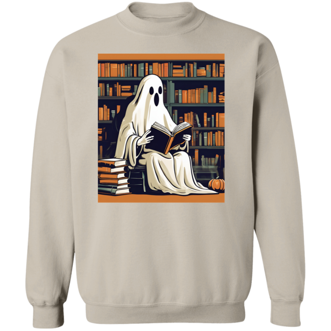 2024 Retro Ghost Reading Books Sweatshirt | Librarian Ghost Halloween | Halloween Teacher Sweatshirt | Halloween Shirt 2024 | Teacher Gift | Boo School