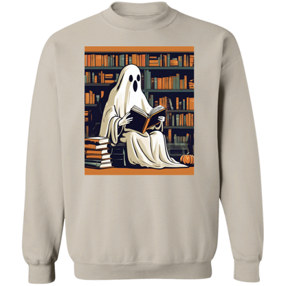 2024 Retro Ghost Reading Books Sweatshirt | Librarian Ghost Halloween | Halloween Teacher Sweatshirt | Halloween Shirt 2024 | Teacher Gift | Boo School