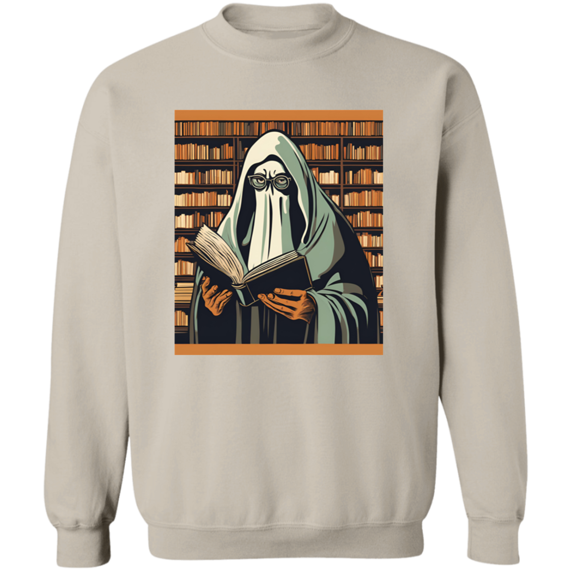 2024 Retro Ghost Reading Books Sweatshirt | Librarian Ghost Halloween | Halloween Teacher Sweatshirt | Halloween Shirt 2024 | Teacher Gift | Boo School