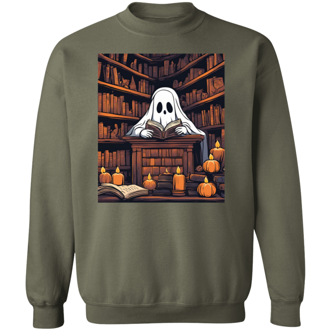 2024 Retro Ghost Reading Books Sweatshirt | Librarian Ghost Halloween | Halloween Teacher Sweatshirt | Halloween Shirt 2024 | Teacher Gift | Boo School