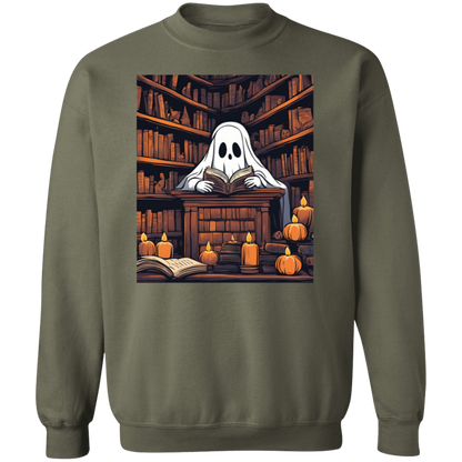 2024 Retro Ghost Reading Books Sweatshirt | Librarian Ghost Halloween | Halloween Teacher Sweatshirt | Halloween Shirt 2024 | Teacher Gift | Boo School