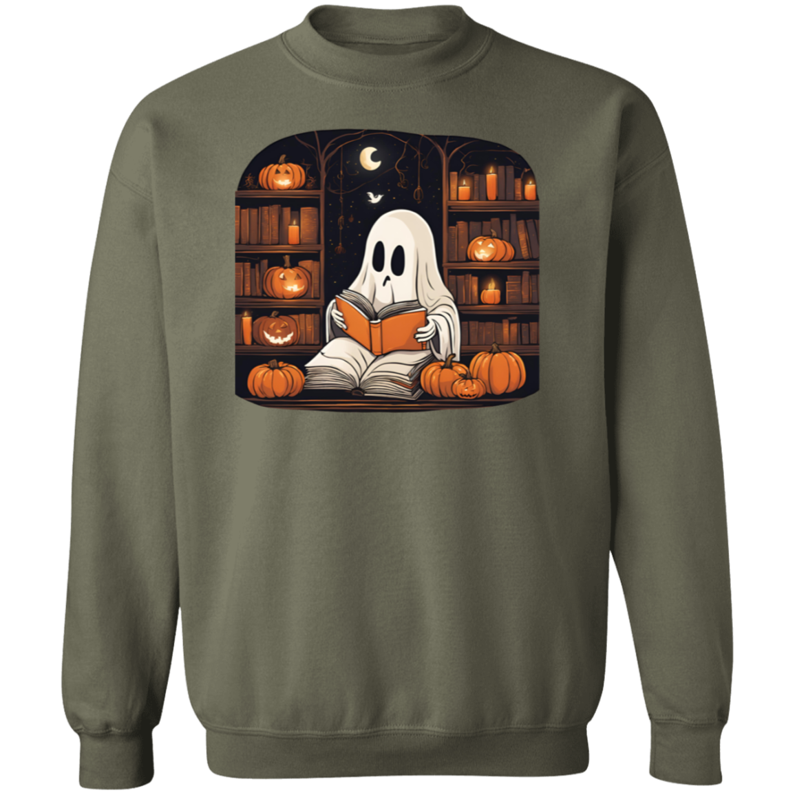 2024 Retro Ghost Reading Books Sweatshirt | Librarian Ghost Halloween | Halloween Teacher Sweatshirt | Halloween Shirt 2024 | Teacher Gift | Boo School