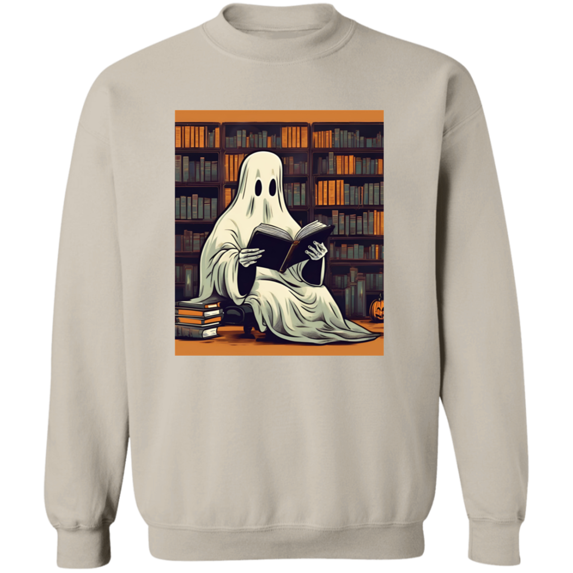 2024 Retro Ghost Reading Books Sweatshirt | Librarian Ghost Halloween | Halloween Teacher Sweatshirt | Halloween Shirt 2024 | Teacher Gift | Boo School