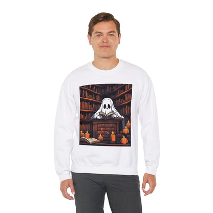 2024 Retro Ghost Reading Books Sweatshirt | Librarian Ghost Halloween | Halloween Teacher Sweatshirt | Halloween Shirt 2024 | Teacher Gift | Boo School